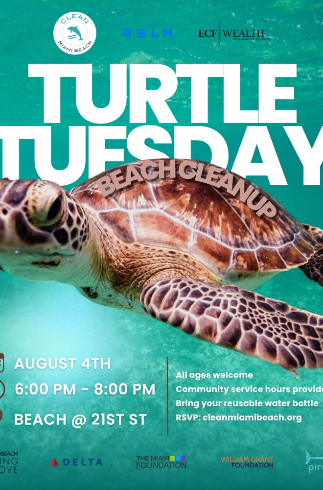 Clean Miami Beach: Turtle Tuesday Beach Cleanup