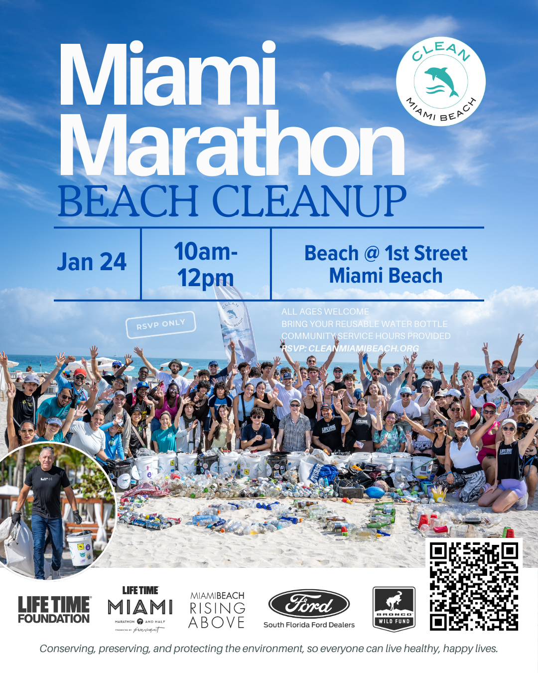 Clean Miami Beach: Miami Marathon Beach Cleanup