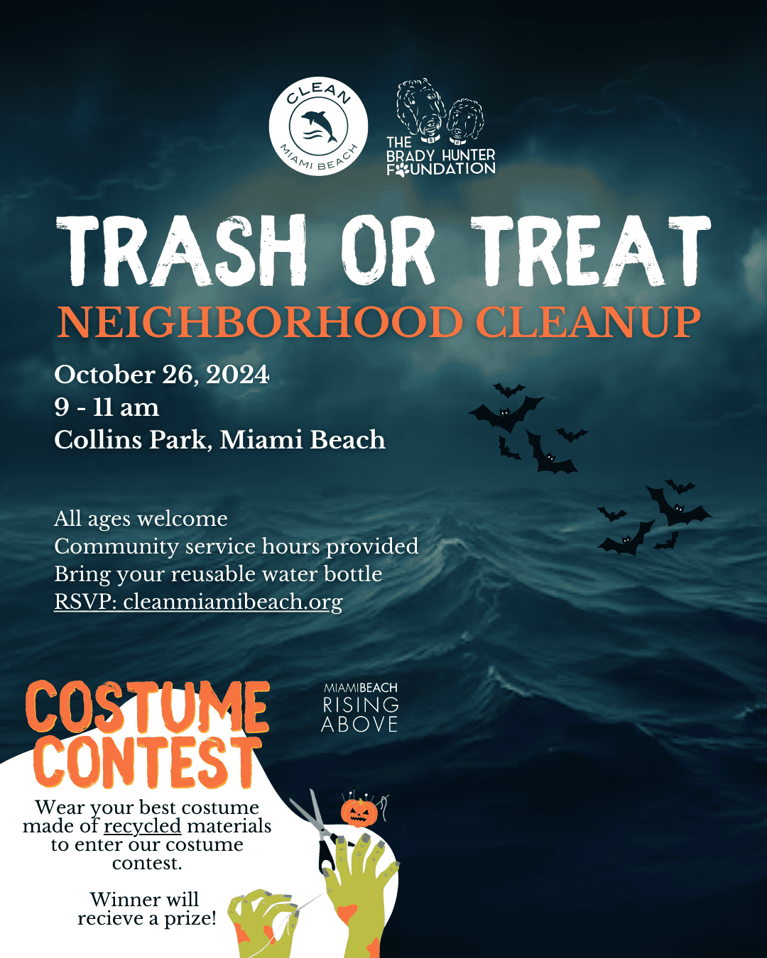Clean Miami Beach – Trash Or Treat Neighborhood Cleanup
