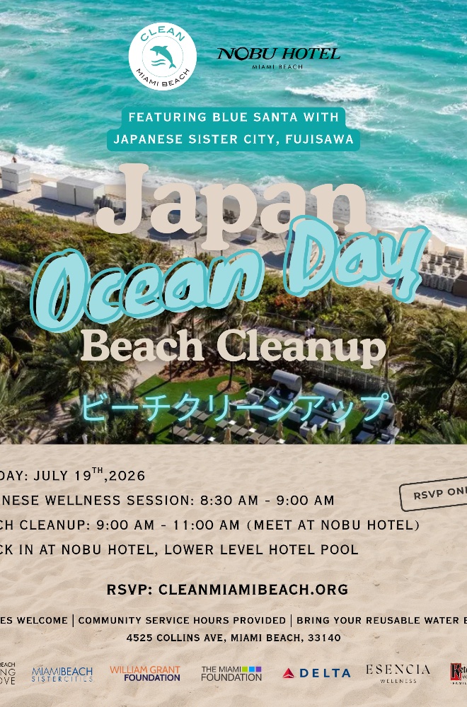 Clean Miami Beach: Japan Ocean Day Beach Cleanup