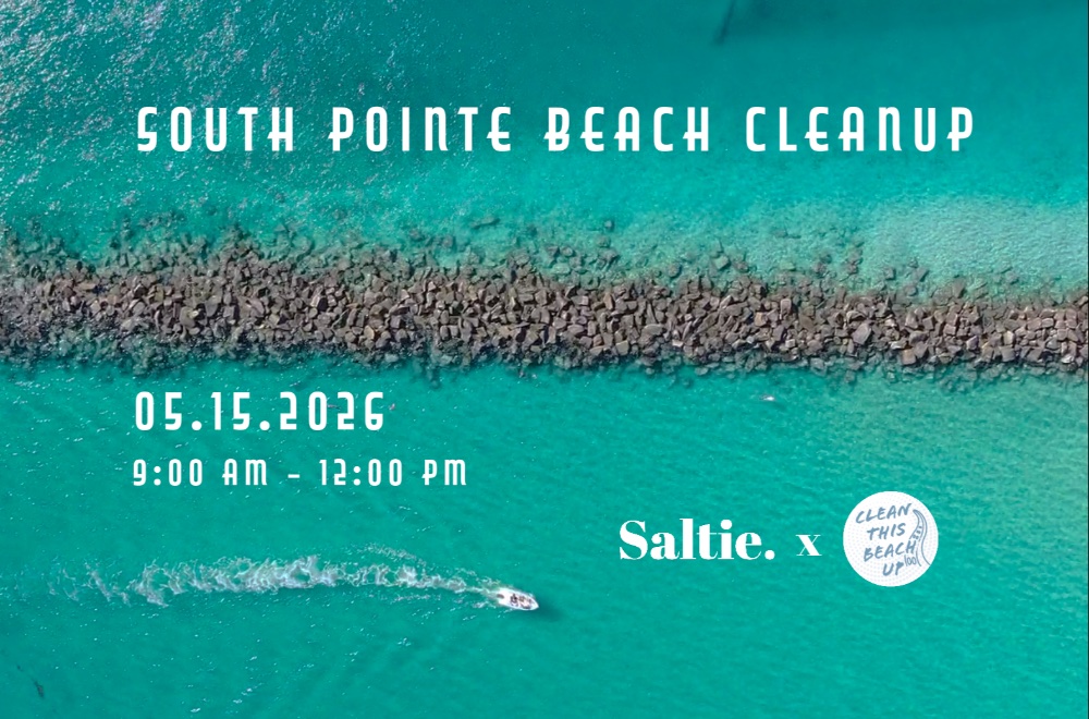 South Pointe Beach Cleanup | Saltie Beauty x Clean This Beach Up