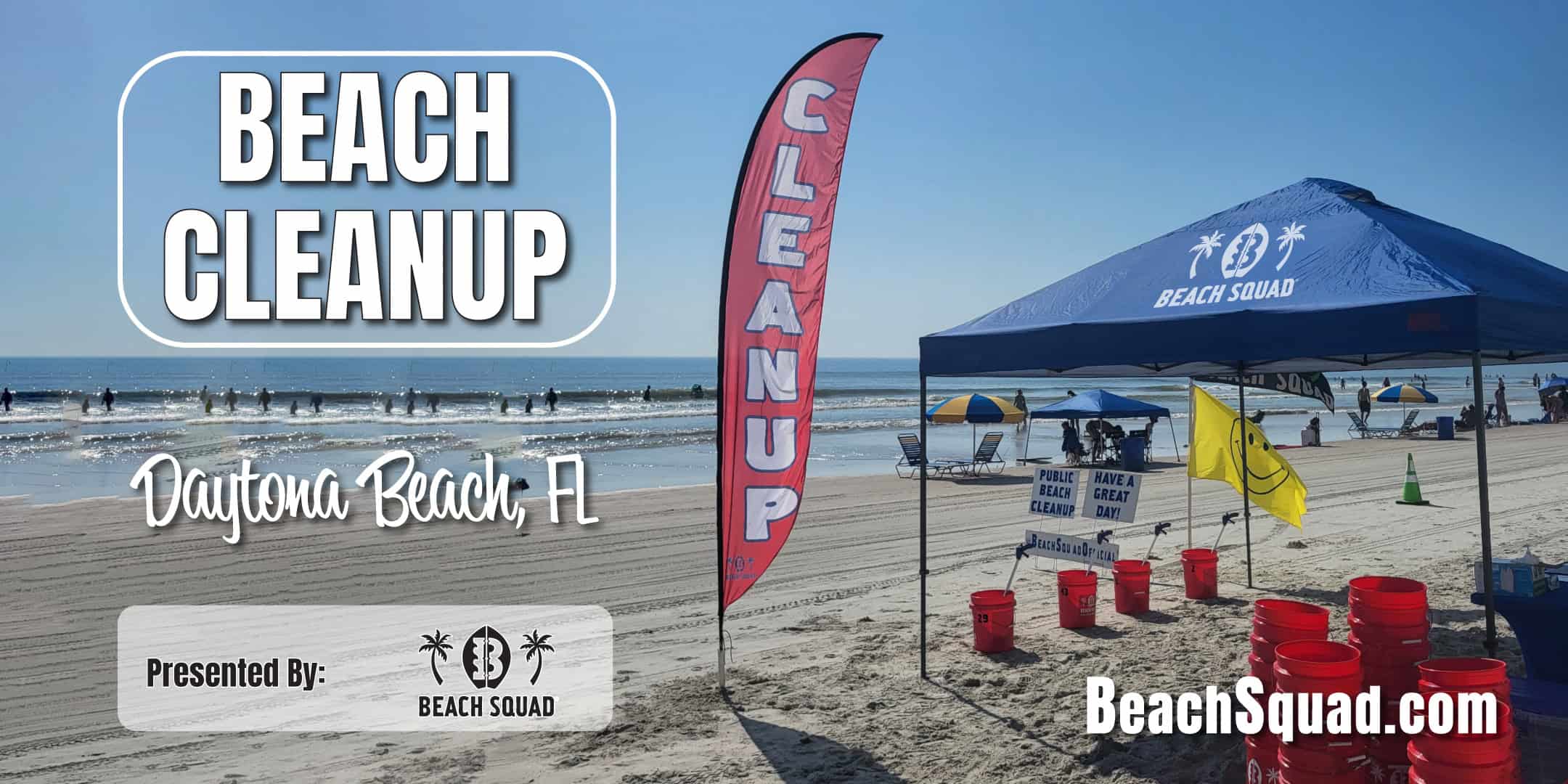 Beach Squad Beach Cleanup - Daytona Beach, Florida