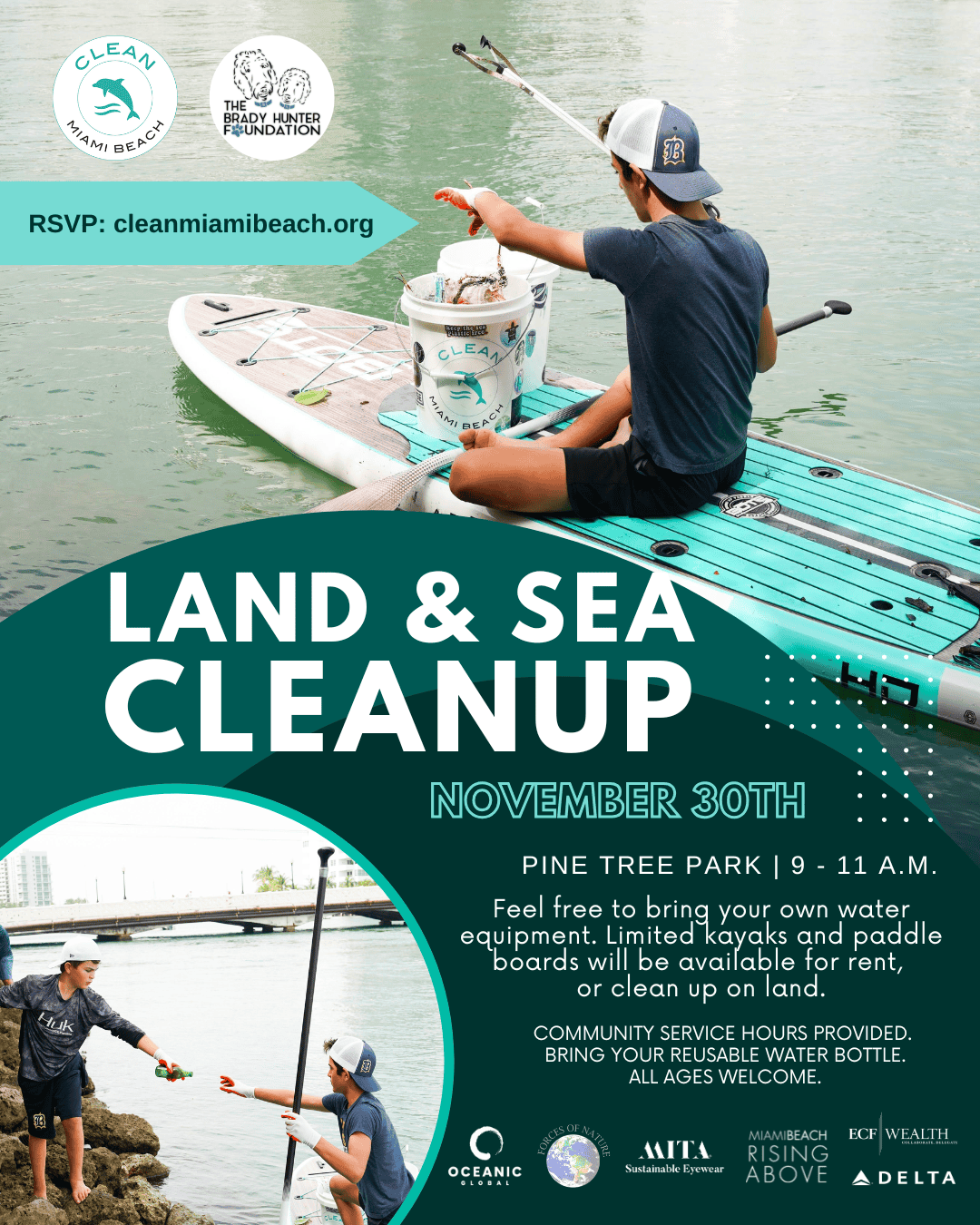 Clean Miami Beach - Land and Sea Cleanup